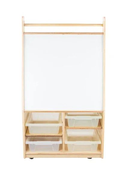 Mobile Magnetic Literacy Center with (4) Translucent Trays