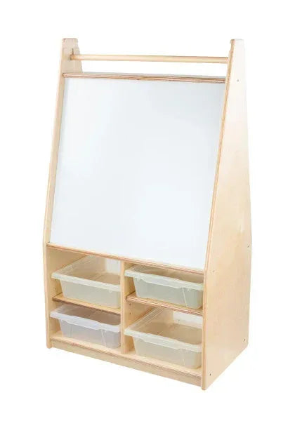 Mobile Magnetic Literacy Center with (4) Translucent Trays