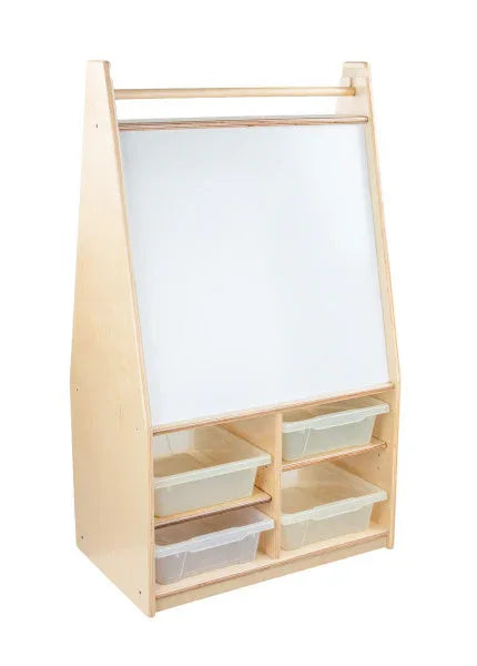 Mobile Magnetic Literacy Center with (4) Translucent Trays