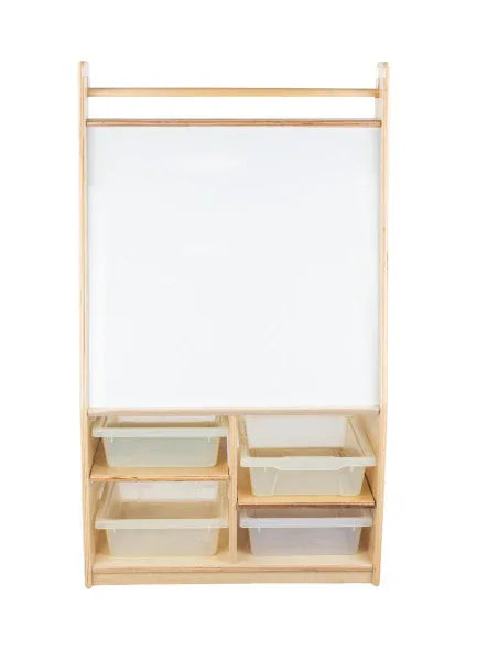 Mobile Magnetic Literacy Center with (4) Translucent Trays