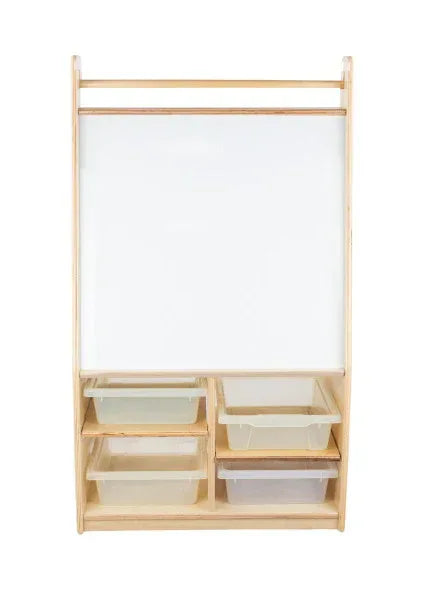 Mobile Magnetic Literacy Center with (4) Translucent Trays