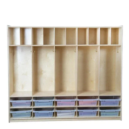 Locker and Communication Center with 10 Translucent Trays