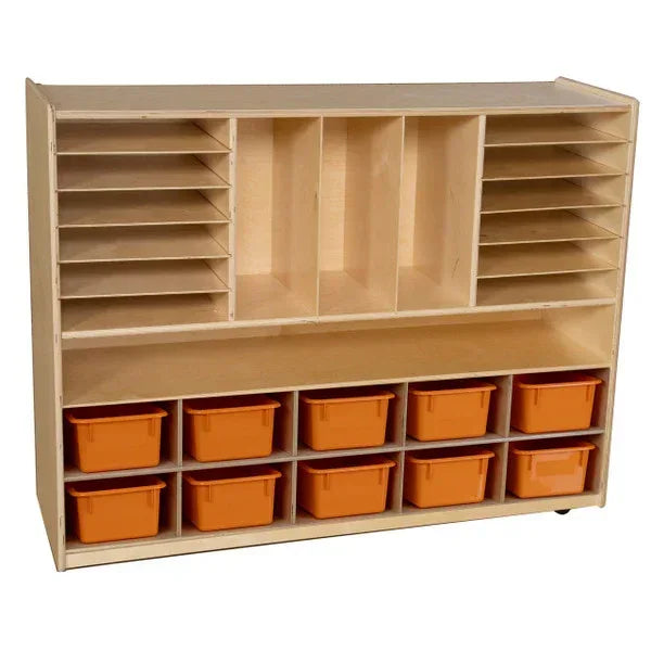 Multi-Storage with 10 Orange Trays
