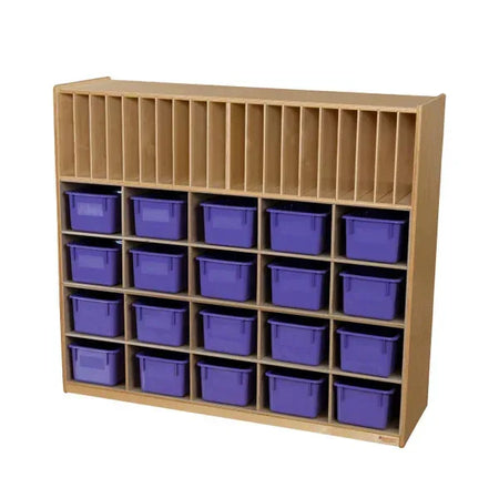 Multi-Storage with 20 Purple Trays