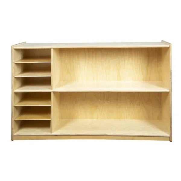 Shelf Storage with Translucent Trays