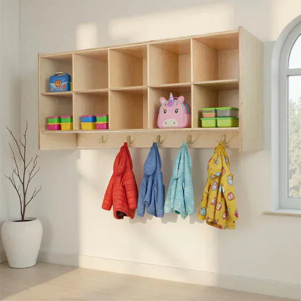 10 Cubby Wall Hanging Unit