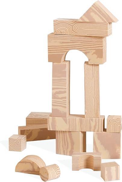 Wood Like Edu Blocks – Set of 80