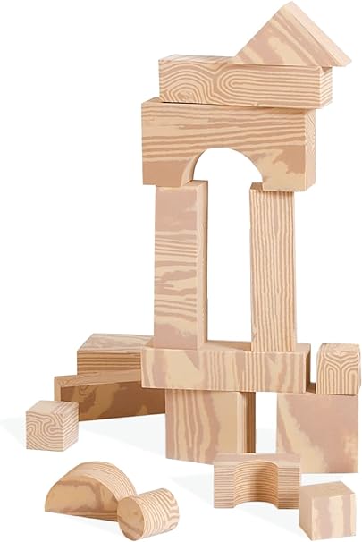 Wood Like Edu Blocks – Set of 80