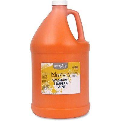 Handy Art Little Masters Washable Tempera Paint Gallon (HAN2147) Orange