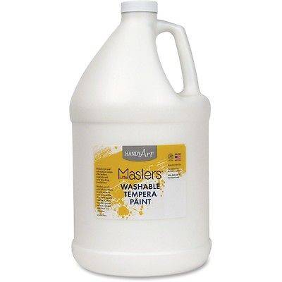 Handy Art Little Masters Washable Tempera Paint Gallon (HAN2147) White