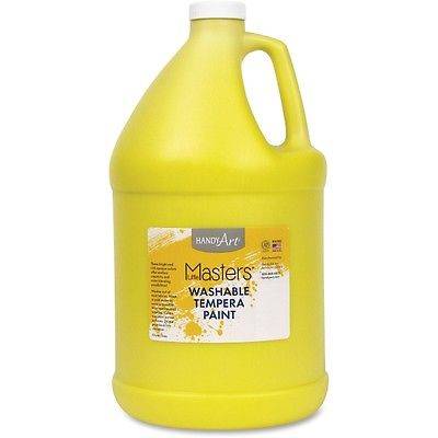 Handy Art Little Masters Washable Tempera Paint Gallon (HAN2147) Yellow