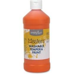 Handy Art 16 oz. Little Masters Washable Tempera Paint (HAN2117) Orange