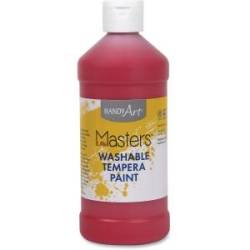 Handy Art 16 oz. Little Masters Washable Tempera Paint (HAN2117) Red