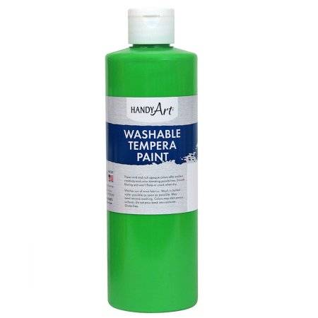 Handy Art® Fluorescent Washable Tempera Paint 16 OZ. Bright Green