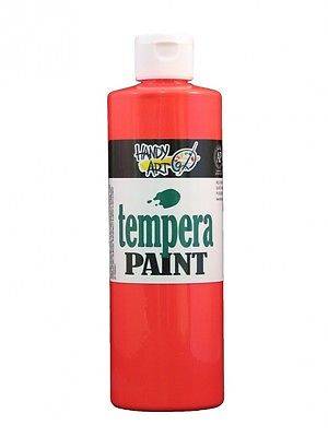Handy Art® Fluorescent Washable Tempera Paint 16 OZ. Bright Red