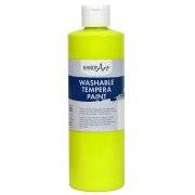 Handy Art® Fluorescent Washable Tempera Paint 16 OZ. Bright Yellow