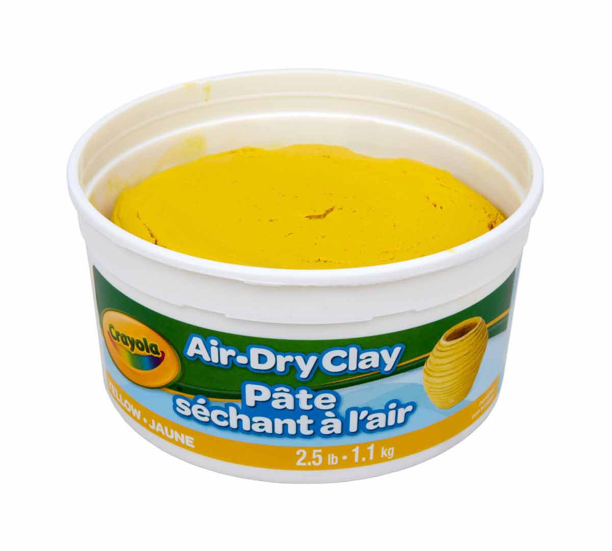 Crayola® Air-Dry Clay, 2 1/2 lbs., YELLOW (BIN57-5134)