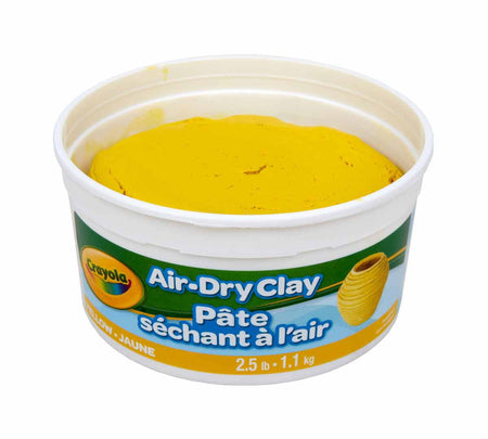 Crayola® Air-Dry Clay, 2 1/2 lbs., YELLOW (BIN57-5134)