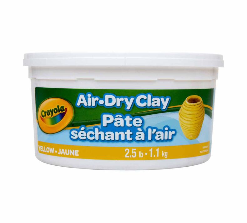 Crayola® Air-Dry Clay, 2 1/2 lbs., YELLOW (BIN57-5134)